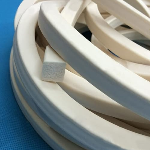 Silicone Rubber Soft Seal Strip Square Oblong Flat 4 5 6 8 10 12 15 20 25 30 40mm Ship Cabinet Door windor Machine damper-12x12mm 5meters