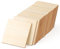 50 Pcs Unfinished Wood Pieces, 10x10cm Square Blank Wood Natural Slices Wooden Squares Cutouts, Wood for Crafts, Painting, Coasters, Pyrography Art, Staining Burning, Christmas Home Decoration DIY