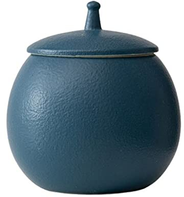 PROPFE Sucrier avec Couvercle, boîte à thé en céramique pour café-Bar, Ensembles de boîtes à Sucre pour la Cuisine, Pots à café avec couvercles hermétiques-Bleu-1