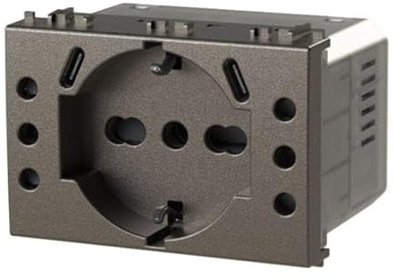 4Box - Presa da Incasso USB P503 3.0A compatibile con Vimar® Arkè™ grigio