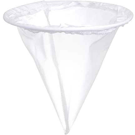 sourcing map 60 Mesh Paint Filter Bag 7.9 Dia Cone Shape Nylon Strainer for Filtering Paint, Gasoline, Fuel, Home Brewing