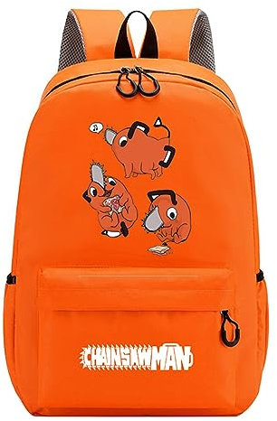 flowereyes Anime Chainsaw Man Pochita Backpack Pochita Cosplay Backpack Daypack Bookbag Laptop School Bag Computer Bag for Boys Girls