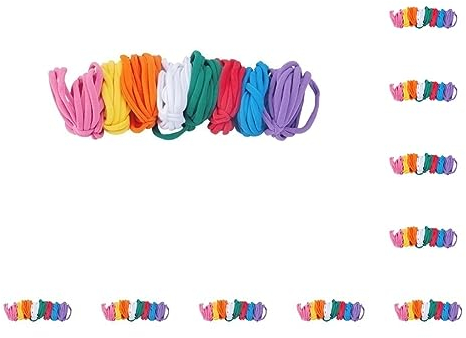 Paowsietiviity 10 Set Weaving Loom Loops Potholder Loops for Adults Children DIY Crafts Supplies 8 Colors 96 Pieces, 8 Colors 96 Pieces