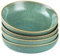 HENXFEN LEAD Bols à pâtes,740mL Bols à soupe en céramique, set de 4 bols à salade en porcelaine, Vert brillant
