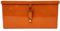 Werkzeugkoffer 420 x 140 H 140 cm aus gebogenem Blech, robust geschweißt orange glänzend mit Türschloss für Traktoren