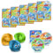 JUMPUTTY Springknete 5er Set, Hüpfknete Bunte Kinderknete 15x 15g in 3 Farben (blau, gelb, grün)