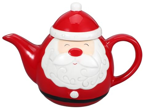 Ciieeo Teiera Di Natale in Stile Nordico Teiera in Ceramica Teiera Portatile Fornitura Per Bere Il Tè Set Da Tè Per La Casa
