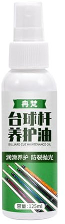 Pool-Queue-Reiniger, Pool-Queue-Schaftaufbereiter, 125 ml Billard-Queue-Schaftpolierer, Queue-Reinigung, Pflege von Holzschäften, Polieröl für Queueschäfte gegen Risse beim Billard