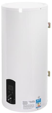 LENJKYYO Scaldabagno elettrico elettrico da 100 l, 2000 W, scaldabagno verticale con schermo a LED, IPX4, livello impermeabile, memoria elettrica con doccetta e tubi flessibili