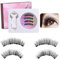 BARRU Cils Magnétiques Réutilisables Effet Naturel - Kit 1 Paire Sans Colle avec Applicateur Professionnel - Pose et Retrait Faciles en 30s（B）