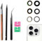 Sapphire 16 Pro Back Camera Glass Lens Replacement for iPhone 16 Pro,16 Pro Max Rear Camera Glass Lens Replacement for iPhone 16 Pro Max with Adhesive Pre-Installed and Repairing Kits