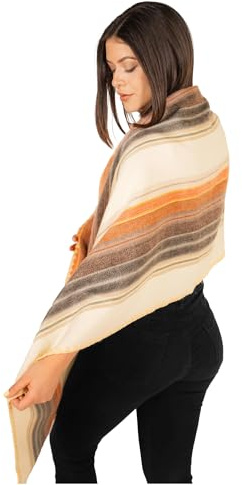 ALPAKITAS Schal aus Alpakawolle für Damen und Herren, 70 % Alpaka, Unisex, modisch, Decken-Wollschal