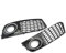 Griglia per auto in plastica ABS A4 B8 Auto Paraurti Anteriore Griglia Car Styling A Nido D'ape Fendinebbia Grill Mesh 2008-2012(D'argento)
