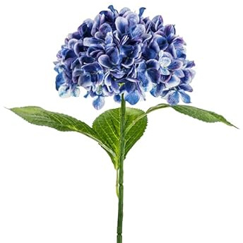 20x Künstliche Blume - Hortensie Premium, 69 cm, dunkelblau