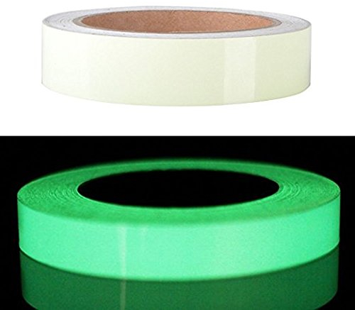 Miya@ hochwertige 10m Phosphor Klebeband Markierungsband Leuchtband nachtleuchtend wassdicht Anti. (25mm)