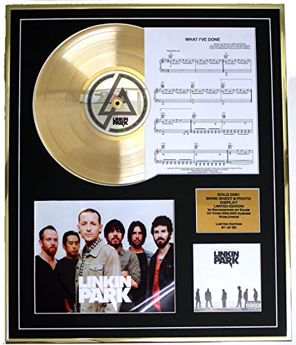 EC Linkin Park/CD Gold DISC UND Photo UND Song Sheet Display/Limitierte Auflage/COA/Album, Minutes to Midnight/Song Sheet, What I've Done