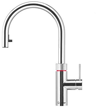 Quooker COMBI+ 2.2 E & CUBE | Flex CHR (verchromt glänzend) Kochend-Wasserhahn