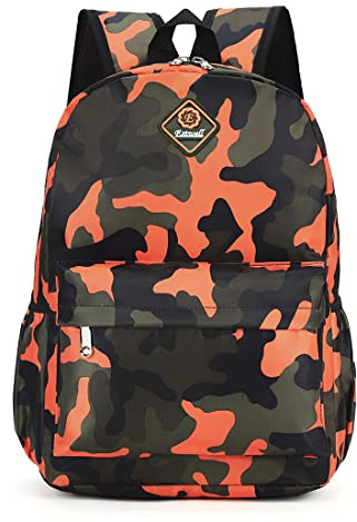 Estwell Kids Boys Girls Camouflage School Backpack Children Primary Schoolbag Book Bag Waterproof Nylon Rucksack Casual Daypack