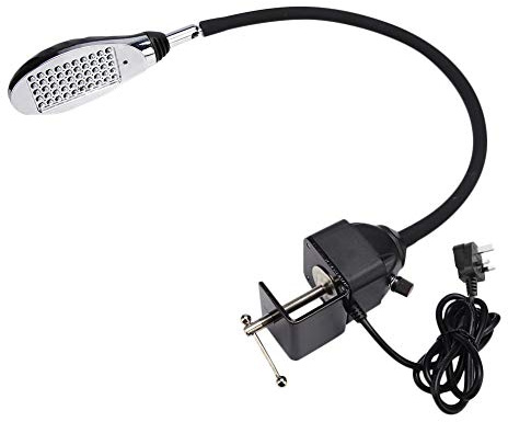 Pssopp 8W Industrial Sewing Machine LED Lamp Dimming LED Working Lamp Ligt Luminaire 50 Beads LEDs Adjustable Light 110-250V Multifunctional Flexible Gooseneck Work Lamp (UK Plug)