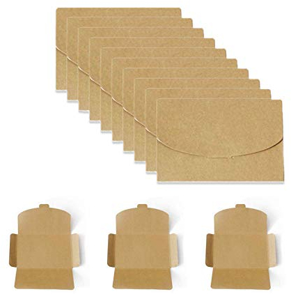 Kraftpapierumschläge,Briefumschläge,Umschläge,Fotohalter für Postkarten,Handgefertigte süße Umschläge für Grußkarten,Einladung,Geburtstagskarten (Gelb,50 Stück,16 * 10.5cm)