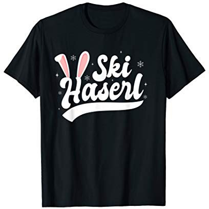 Ski Haserl Skihaserl Skihase Apres Ski Kostüm T-Shirt