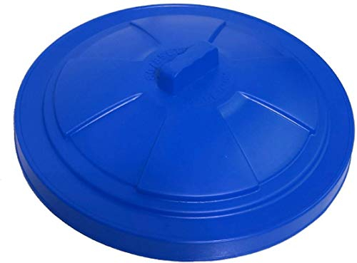 Srendi REPLACEMENT LID ONLY 80 85L Litre Bin For Garden Bins Dustbins UK Made (Blue)