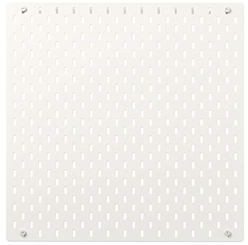 BestOnlineDeals01 Tableau perforé Blanc 56 x 56 cm Panneaux d'affichage. Organiseurs pour papiers et médias. Petit rangement et organiseurs. Rangement et organisation. Respectueux de l'environnement.