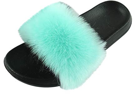 Schuhe Frauen Solid Colors Sommer Slipper Elegante Dame Solid Colourful Outdoor (36,4B)