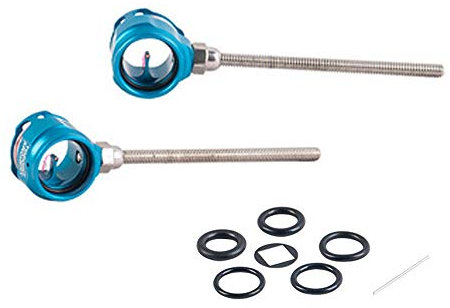 SHARROW Bogenschießen Recurve Bogen Visier Scope Umfang Recurve Bogen Sight Pin 0.019 Faser Zielpunkt Pin für Bogenvisier Jagdvisier Zubehör (Blau)