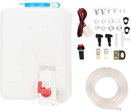 Kit de lave-glace universel pour essuie-glace pompe de nettoyage 12V 1.8L réservoir d'essuie-glace