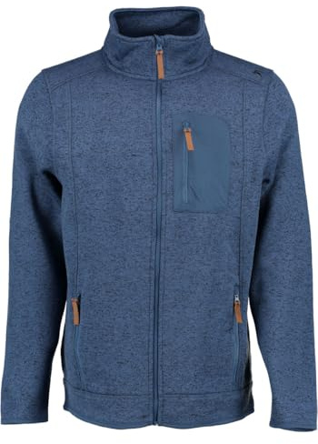 OS Trachten Orbis Herren Fleecejacke Strickfleecejacke Freizeitjacke mit Stehkragen hochgeschlossen Nucku