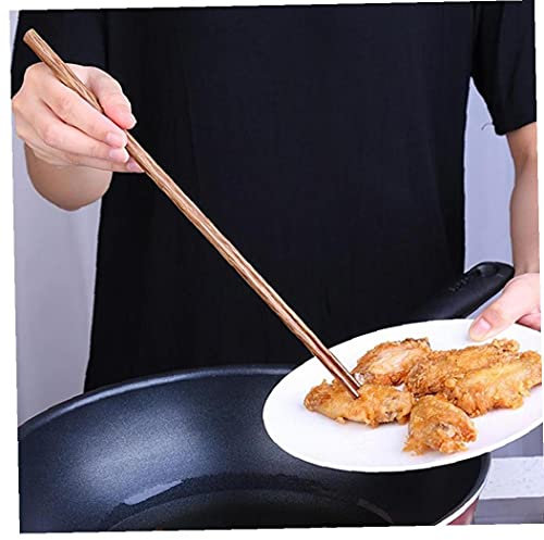 1 Paire Super Longues Baguettes De Baguettes en Bois Cuire des Nouilles Frites Chaude Chaude Restaurant Cuit Baguettes De Cuisine Outils De Cuisine