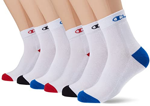 Champion Mixte Socks Basics 3pk Quarter Chaussettes, Blanc/Blanc, 35-38 EU