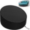 KEKAFU Housse de Protection Canapé lit Rond avec Bandoulière & Manipuler, Housse Lit de Jardin Imperméable, Housse Bain de Soleil Rond en Oxford 210D, Anti-Vent - Noir (190 * 90-50 cm)