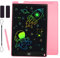 KidsPark LCD Writing Tablet Kids Drawing Tablet, 12 Inch Colorful Doodle Scribbler Pad Light Drawing Board, Portable Handwriting Drawing Pad Learning Educational Toy for Kids Boys Girls Adults, Pink