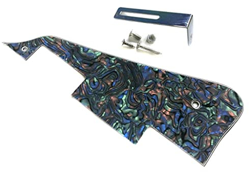 KAISH Abalone Pearl LP Gitarren-Pickguard mit Chromhalterung für Epiphone Les Paul