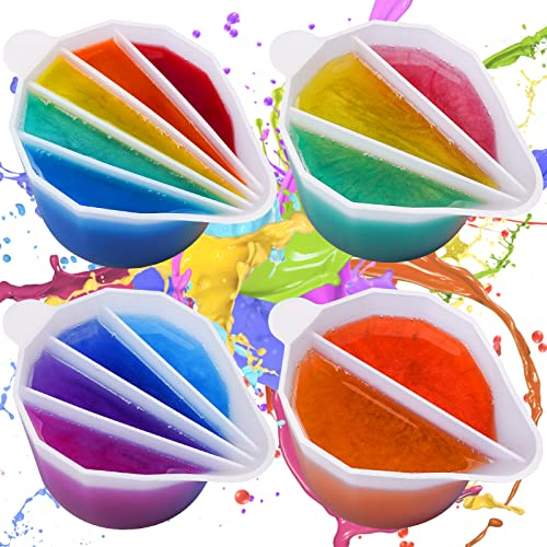 LET'S RESIN Epoxidharz Pouring Zubehör, Wiederverwendbarer Silikon-Split-Becher für Acryl-Ausgießen Weiß