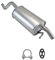 Ferroz Export Ersatz für Endschalldämpfer für RENAULT TWINGO II 1.2 TCe / 1.5 dCi 2007-2011 Auspuff