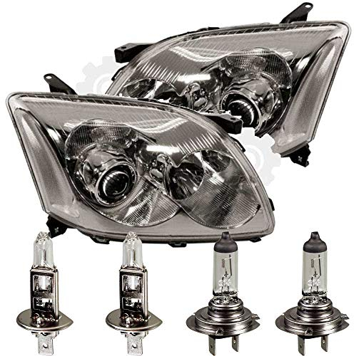 EISENFELS Bundle Set 106523041 erstellt mit Scheinwerfer rechts & links + PHILIPS Leuchtmittel H1 H7 passend für Avensis Station Wagon T25