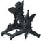 Relaxdays Hose Pipe Holder, Elf Design, Cast Iron, Vintage, Wall-Mounted Hosepipe Hanger, 24 x 24 x 15 cm, Green/Black, 100%