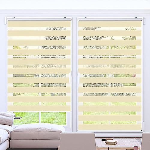 Lamellenvorhang Vertikaljalousie 50 x 250 cm Sichtschutz,Einfache Montage Sonnenschutz Jalousie Jalousie für Türen Inkl. Aller Montage-Teile für Schlafzimmer, Sandgelb