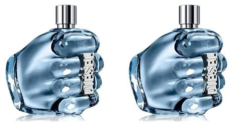 Diesel, Only The Brave, Eau De Toilette, Colonia fresca y poderosa para hombre, Limón fresco, acorde aromático de romero y de madera de ámbar, Perfume de lujo para hombre, Frascos de 125ml + 50ml