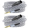 JOLGOO 1/4 Inch TRS to XLR Male Cable, Balanced 6.35mm TRS Plug to 3-pin XLR Male, Quarter inch TRS Male to XLR Male Microphone Cable, 15.3 Meters 2 Pack
