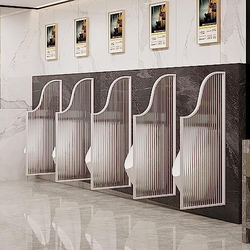 Urinal-Trennwand-Schutzwand, wandmontierter Urinal-Sichtschutz für Männer, durchscheinende Glasscheiben, Trennwand-Schutzwand, multifunktionale Urinal-Schallwand für öffentliche Plätze, Schu