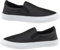 Mens Slip ON Canvas Flat Casual Boat Deck Plimsoll Espadrilles Casual Pumps Trainers Gym Shoes (Black White (PU Upper), UK Footwear Size System, Adult, Men, Numeric, Medium, 8)