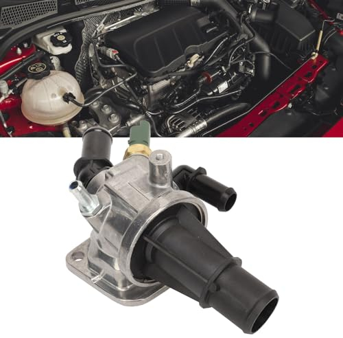Motorthermostatgehäuse mit Sensorbaugruppe, Thermostat mit Gehäuse und Sensor 6338022, Ersatz für Opel Agila Combo Corsa C C Meriva Tigra Twintop
