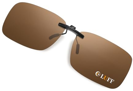 LUFF Polarisierte Unisex-Clip auf Sonnenbrille für verschreibungspflichtige Brillen-gute Clip-Stil Sonnenbrille für Myopie Brille im Freien/Fahren/Angeln