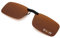LUFF Polarisierte Unisex-Clip auf Sonnenbrille für verschreibungspflichtige Brillen-gute Clip-Stil Sonnenbrille für Myopie Brille im Freien/Fahren/Angeln