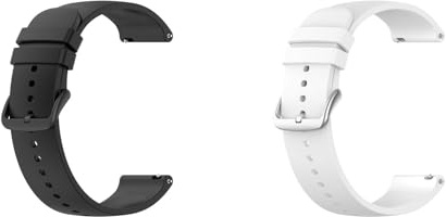 Silikon Armband für Pebble Classic/Time/Time Steel/2/2 SE, 22mm Wasserdichte Weiche Ersatzriemen, Weiches Silikon Ersatzarmband Uhrenarmband Sportarmband für Damen Herren