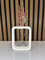 Eckige Vase/Raysin/Trockenblumen